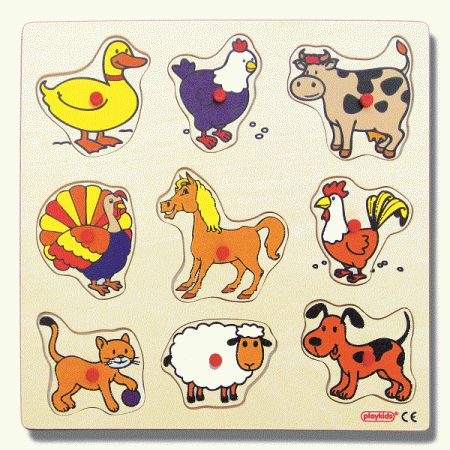EVCİL HAYVANLAR PUZZLE (30x30 cm)