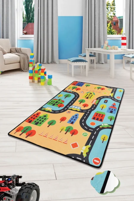 Road Renkli Oyun Halısı 200×290 cm