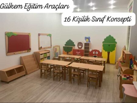 16 Öğrencilik Ayıcık Dolap Sınıf Konsepti